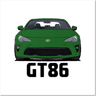 Toyota GT86/Subaru BRZ - Green Posters and Art